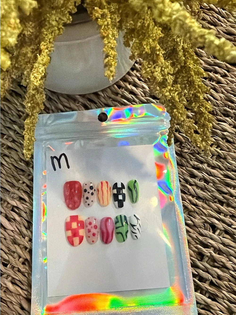 Multicolor Press-On Nails NWT